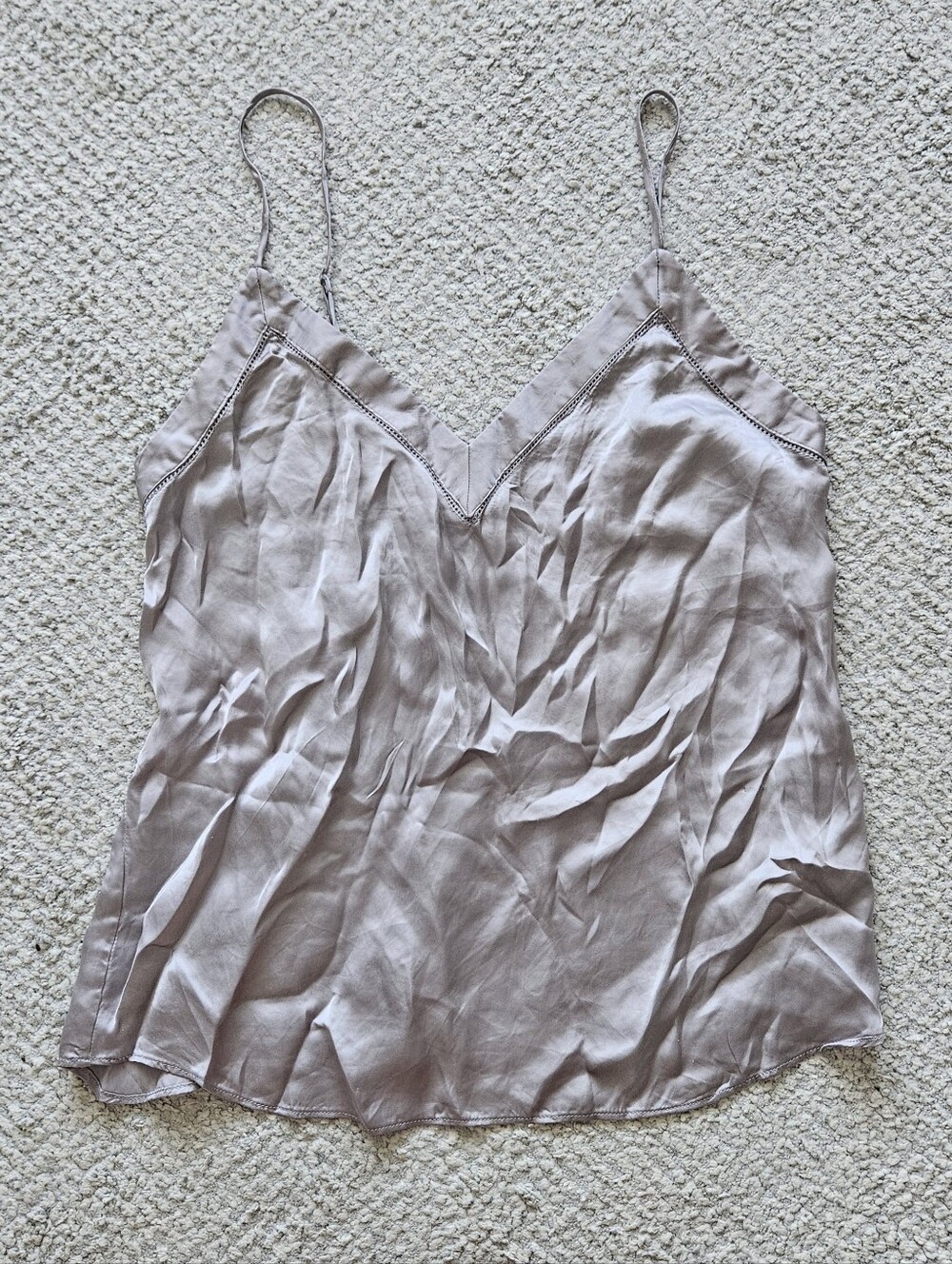 WILFRED Lilac Purple Satin Camisole Contemporary XXS Aritzia
